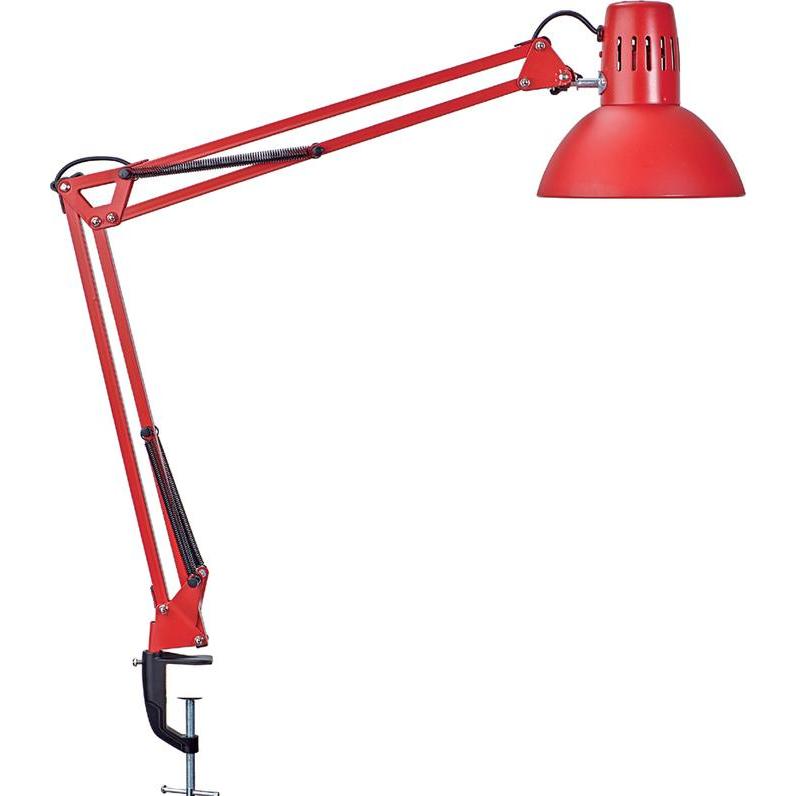 Thumbnail - Maul, Trennwand, LED-Tischleuchte MAULstudy Klemme inkl. Leuchtmittel E27 - rot