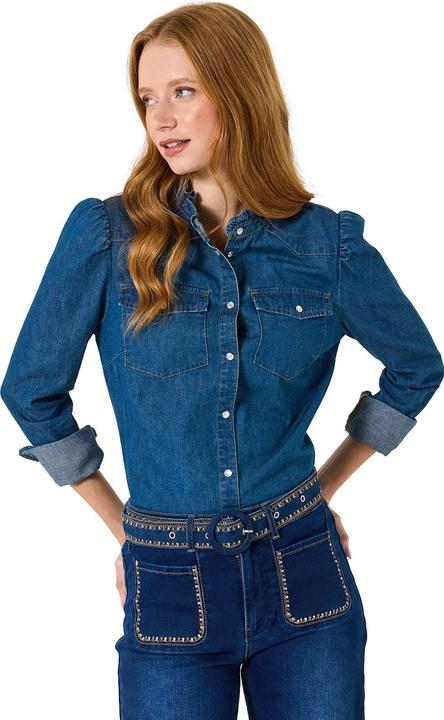 Produktbild Joe Browns Ruffle Collar Denim Blouse (44)