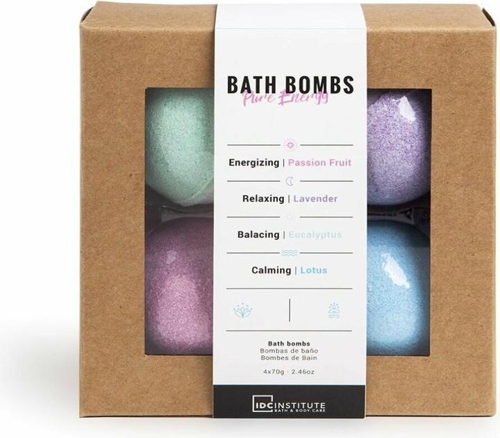 Produktbild IDC Institute Bath Bombs Pure Energy 4 Pieces