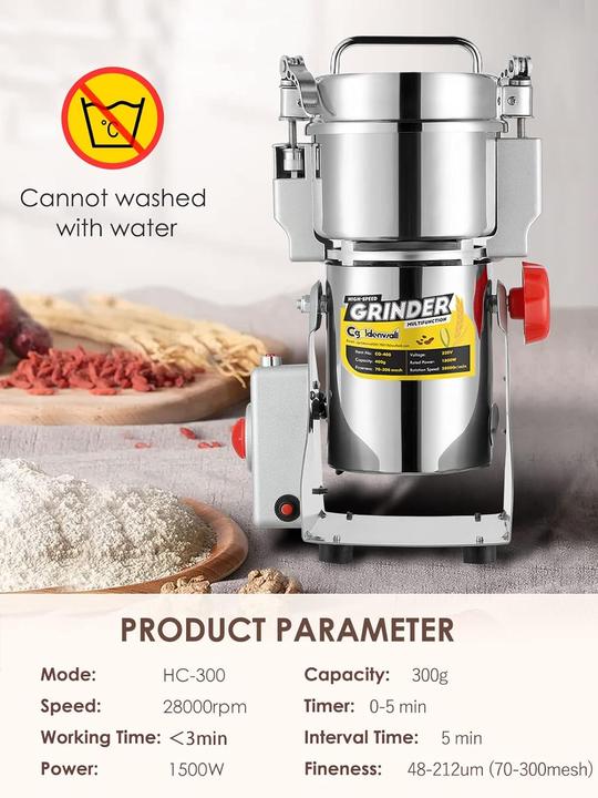 Actual product image Cgoldenwall Elektrische Getreidemühle