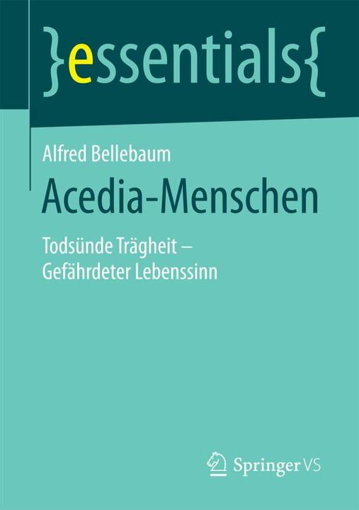 Produktbild Acedia-Menschen (Deutsch, Alfred Bellebaum, 2015)