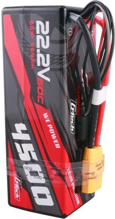 Actual product image Gens Ace G-Tech 4500mAh 6S1P 22.2V 60C HardCase RC car Lipo Battery 14 (22.20 V, 4500 mAh)