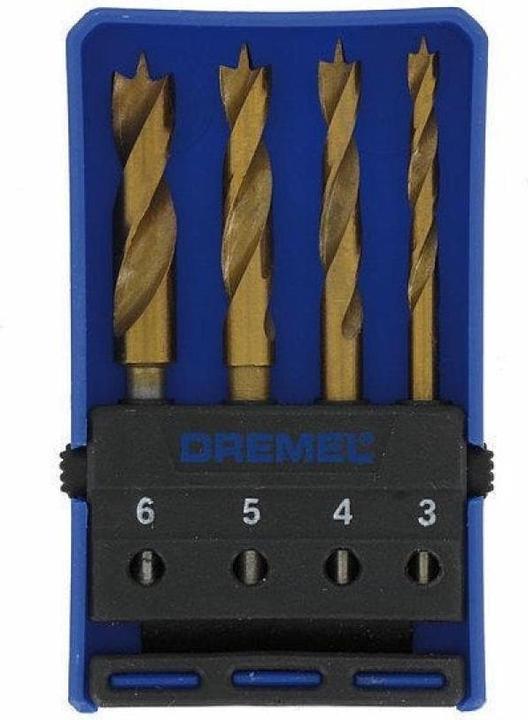 Actual product image Dremel Wood drill bit set Ø 3.0 / 4.0 / 5.0 / 6.0 mm (4 pieces) (3, 4, 5 and 6 mm)