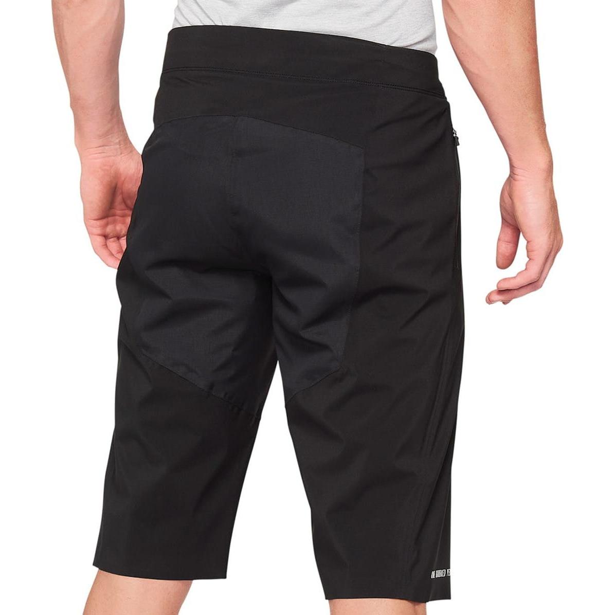 100%, Herren, Velohosen, Hydromatic Shorts (36), Schwarz, 36