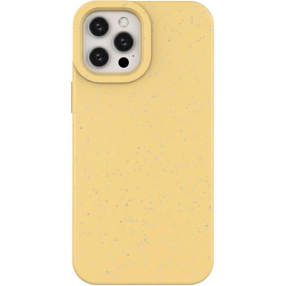 Hurtel Eco Case Case for iPhone 12 Pro Silicone Cover Phone Cover Yellow (Apple iPhone 12 Pro), Smartphone Hülle, Gelb