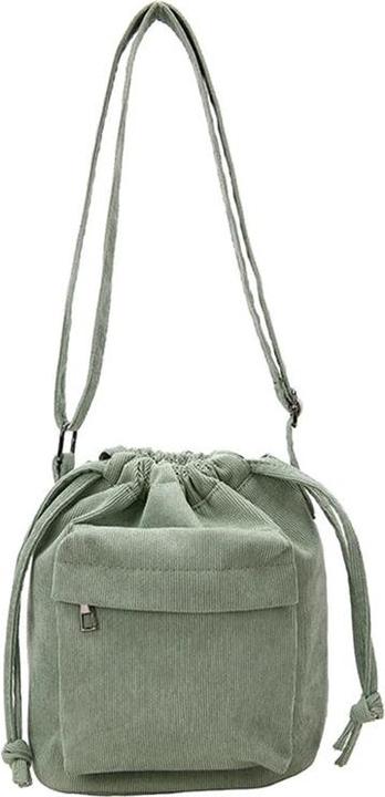 Image du produit Only-Bags.Store Sac Sac à bandoulière Middle Drawstring Bucket Bag Casual Light Youth Crossbody Bag