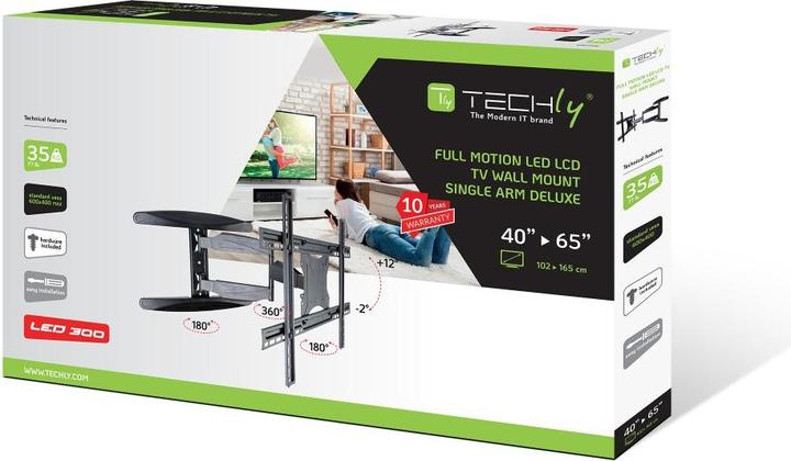 Produktbild Techly Ultra Slim Full Motion (Wand, 65", 35 kg)