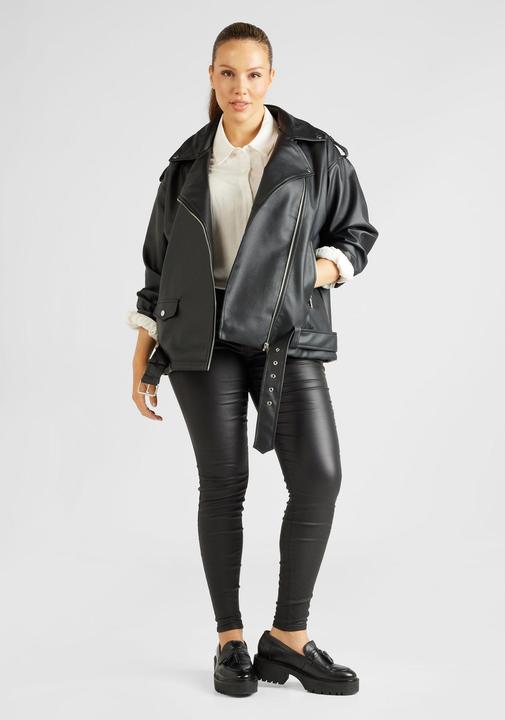 Actual product image Noisy May Oversized Biker Jacket (48)