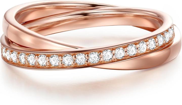 Immagine prodotto Glanzstücke München Donna Argento Cubico Zirconia Oro Rosa - 8202 (52, 925 Argento)
