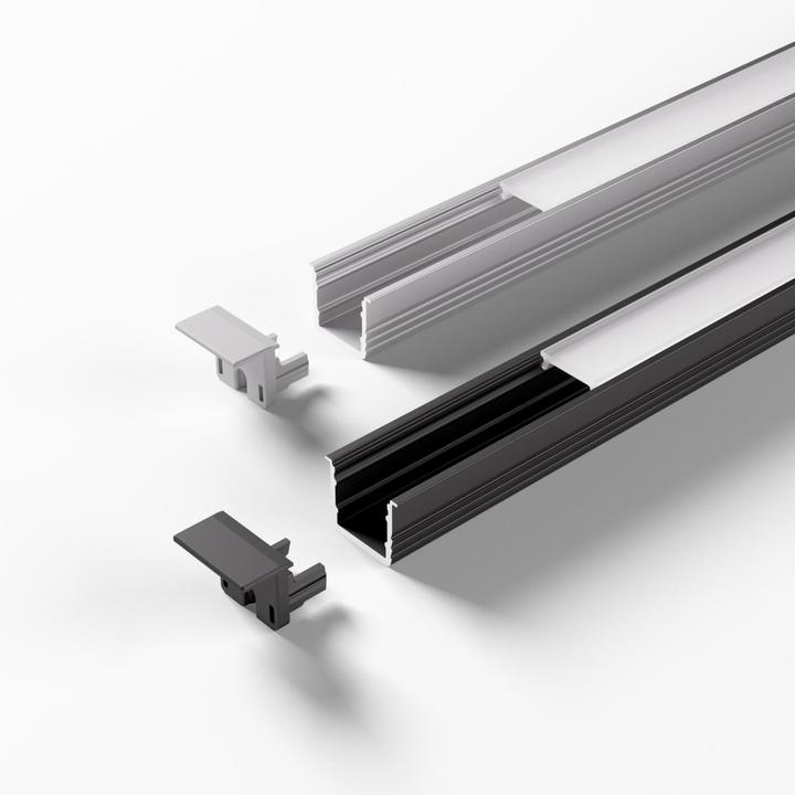 Produktbild Halemeier ChannelLine U2 Alu opal 10er Set L=2500 Alu- und Abdeckprofil