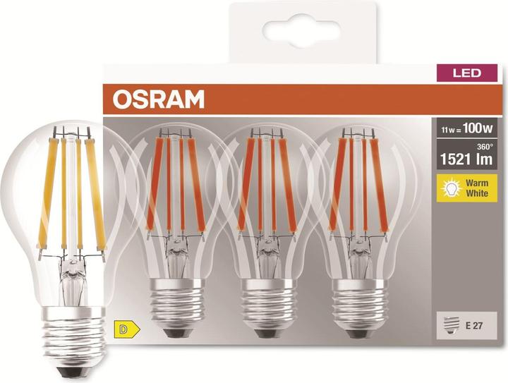 Produktbild Osram Led Base Classic A (E27, 11 W, 1521 lm, 1 x, D)