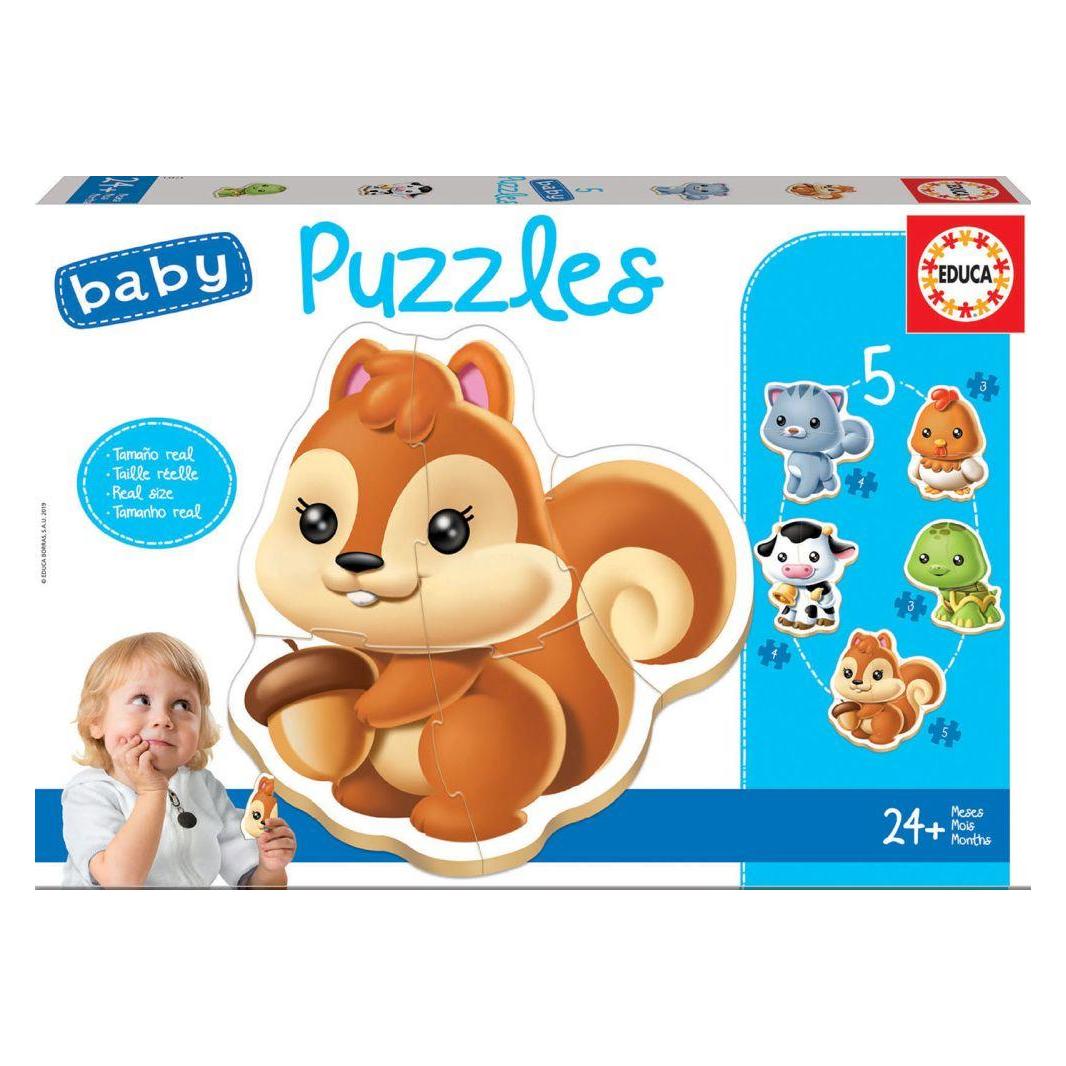 Educa Baby Puzzels Dieren (5 onderdelen)