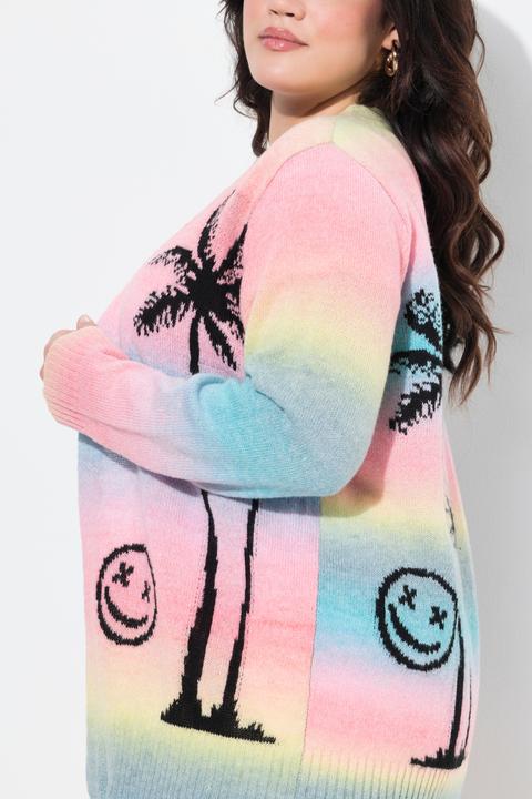 Produktbild Angel of Style Strickjacke, Straight Fit, Palmen, Smileys (50, 52)