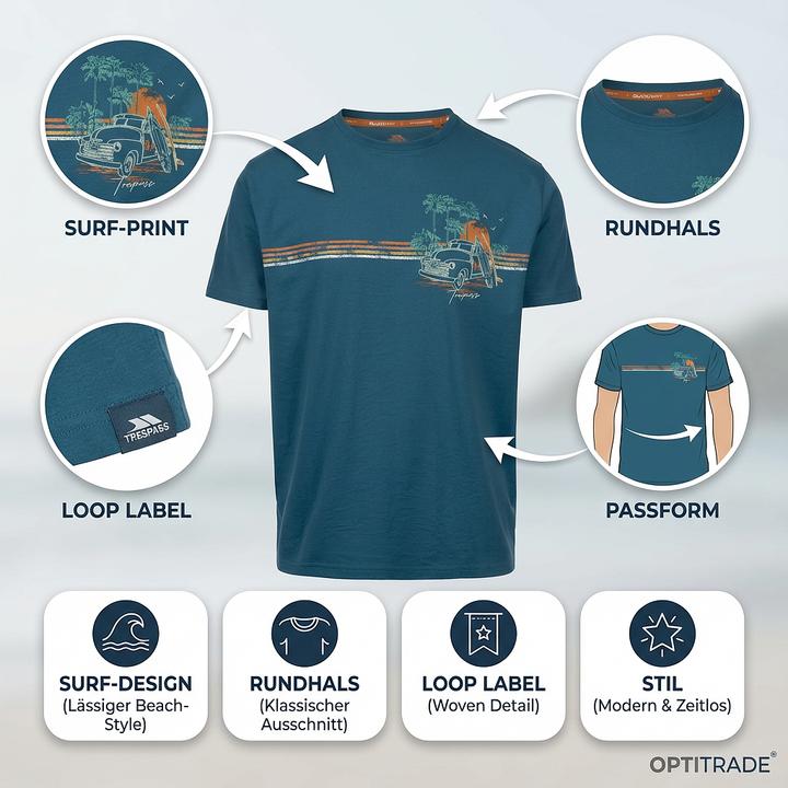 Produktbild Trespass ZAMA Herren T-shirt (XL)