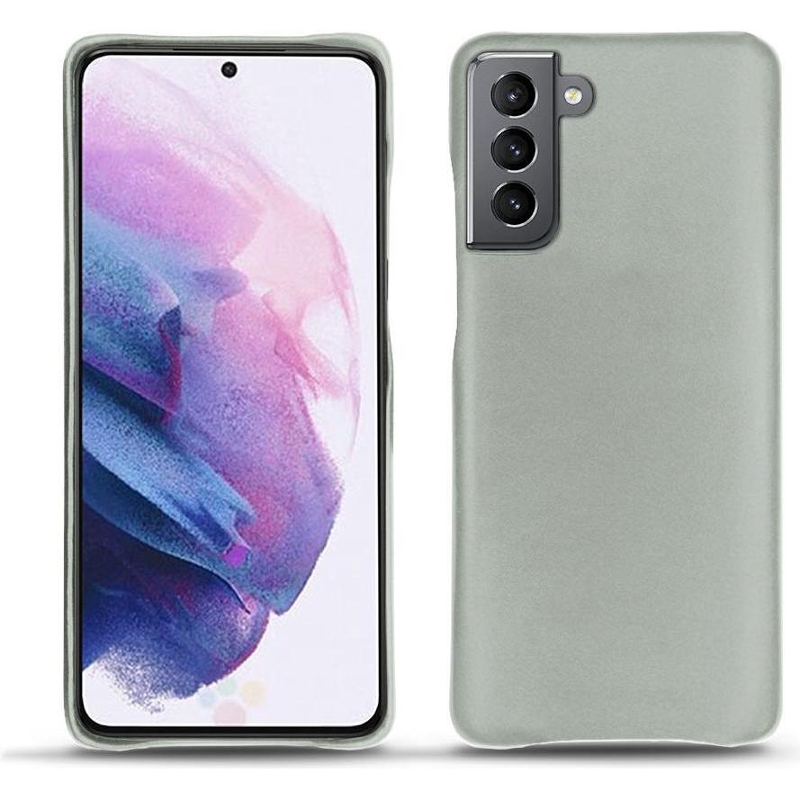 Noreve Lederschutzhülle (Samsung Galaxy S21), Smartphone Hülle, Grau