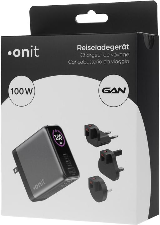 Produktbild Onit USB-Wandladegerät Travel 2C1A 100 W GaN, Ladeport (100 W, 3 Ports)
