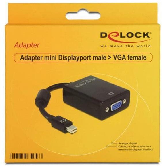 Produktbild Delock Monitoradapter Mini-DP zu VGA (VGA, 16 cm)