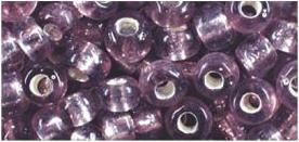 Immagine prodotto Rayher Rocailles, 4 mm ø, con intarsio in argento, viola