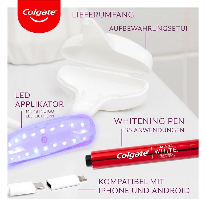 Actual product image Colgate Max White Ultim Whitening Kit (Bleaching LED light)