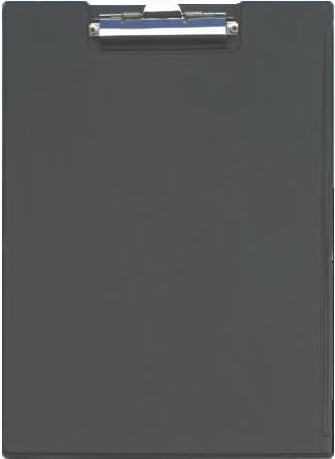 Produktbild Wedo Klemmbrett-Mappe Standard, DIN A4, schwarz aus Kunststoff, mit Metallklemme, transparente Einsteck- (32.50 x 23.60 cm)