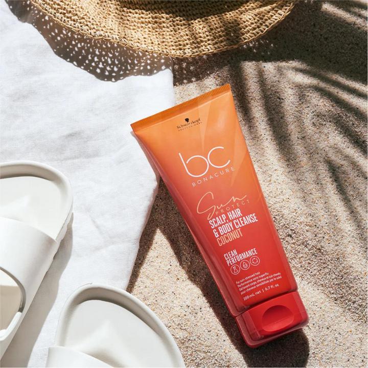 Immagine prodotto Schwarzkopf BC Sun Protect - Scap, Hair & Body Cleanse Coconut (200 ml, Shampoo liquido)
