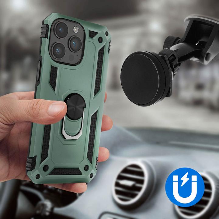 Image du produit Avizar Étui antichoc pour téléphone portable avec Ring Series (Apple iPhone 15 Pro)