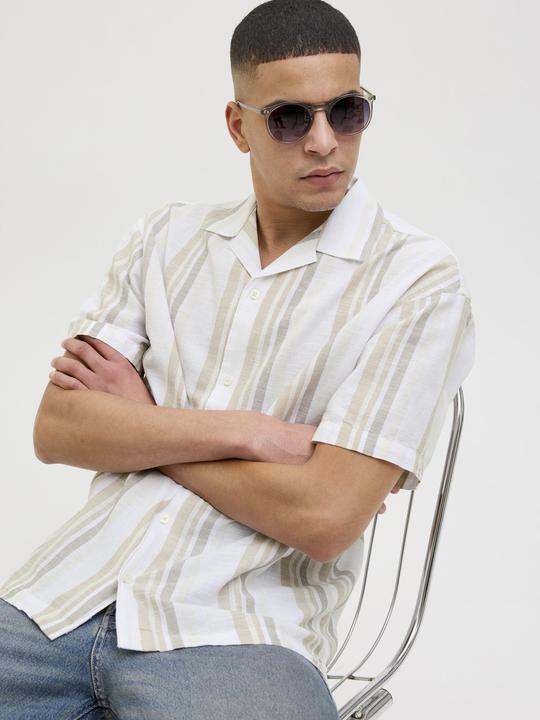 Actual product image Jack & Jones Jprccsummer Stripe Resort S/S Shirt Sn (XL)