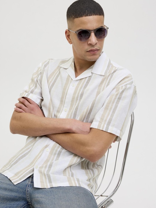 Produktbild Jack & Jones Jprccsummer Stripe Resort S/S Shirt Sn (XL)