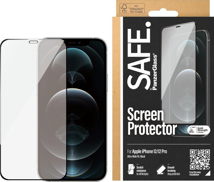 Actual product image Safe. Screen protector Case Friendly (1 Piece, Apple iPhone 12, Realme 12 Pro+)