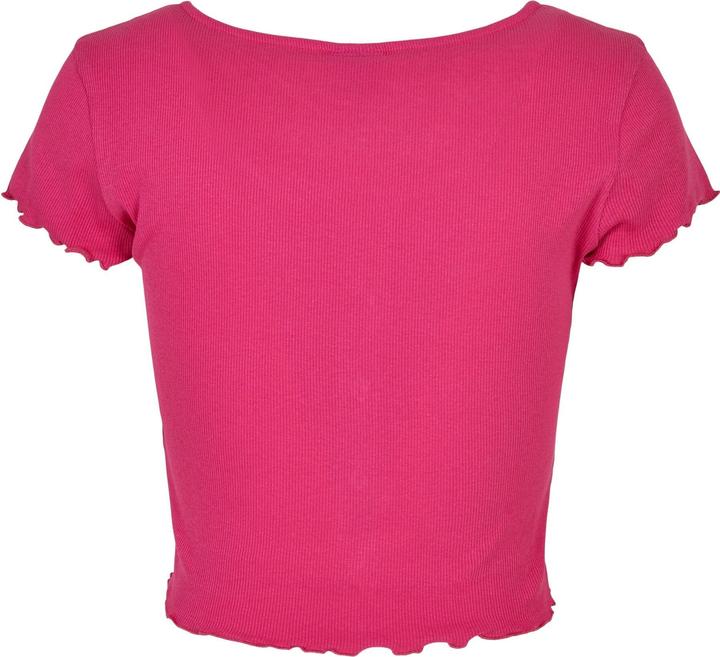 Produktbild Urban Classics Ladies Cropped Button Up Rib Tee - 12114 (4XL)