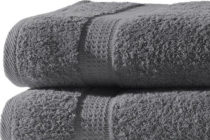 Immagine prodotto Casativo Set di 2 asciugamani da doccia antracite (140 x 70 cm)