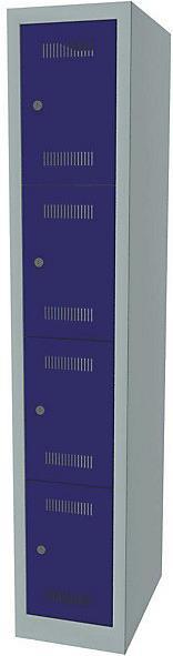Produktbild Bisley MonoBloc™ Schliessfachschrank, 4 Fächer je Abteil