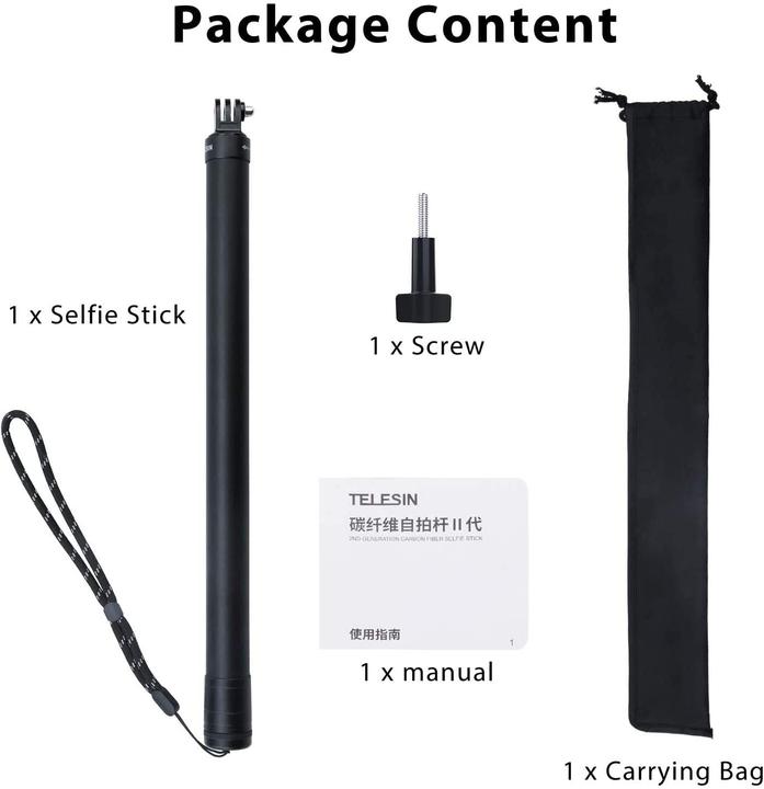 Immagine prodotto Telesin Bastone per selfie ultra lungo