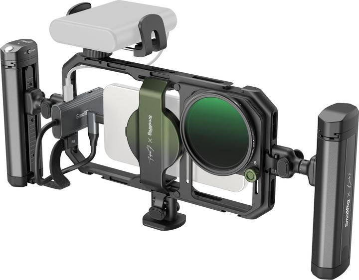 SmallRig 4596 x Brandon Li All in One Mobile Video Kit Full Quick Release Co design Edition (Cage, Cage Zubehör, Griff)