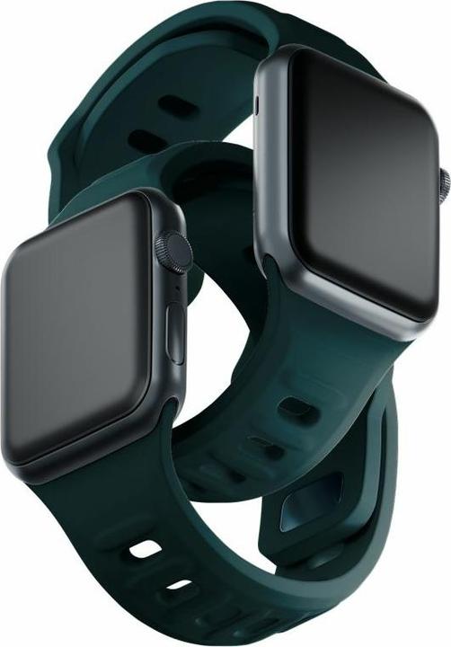 Produktbild 3MK Silicone Watch Strap zielony/ evergreen dla Apple Watch 38/40/41mm (Edelstahl, Silicone)