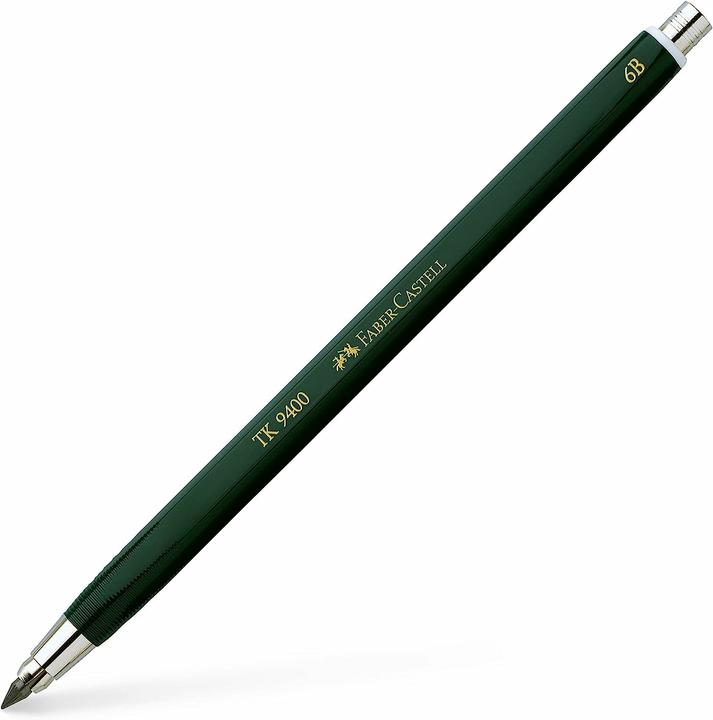 Actual product image Faber-Castell TK 9400 clutch pencil, hardness: 6B (3.15 mm, 6B, 1x)