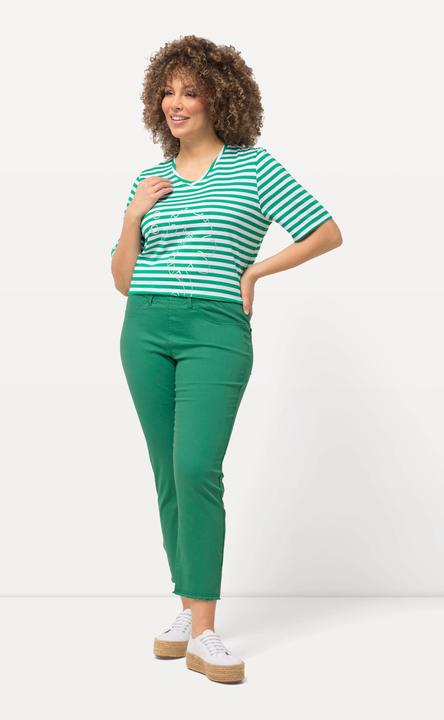 Produktbild Ulla Popken 7/8-Hose Sienna, Fransensaum, schmales Bein (62)