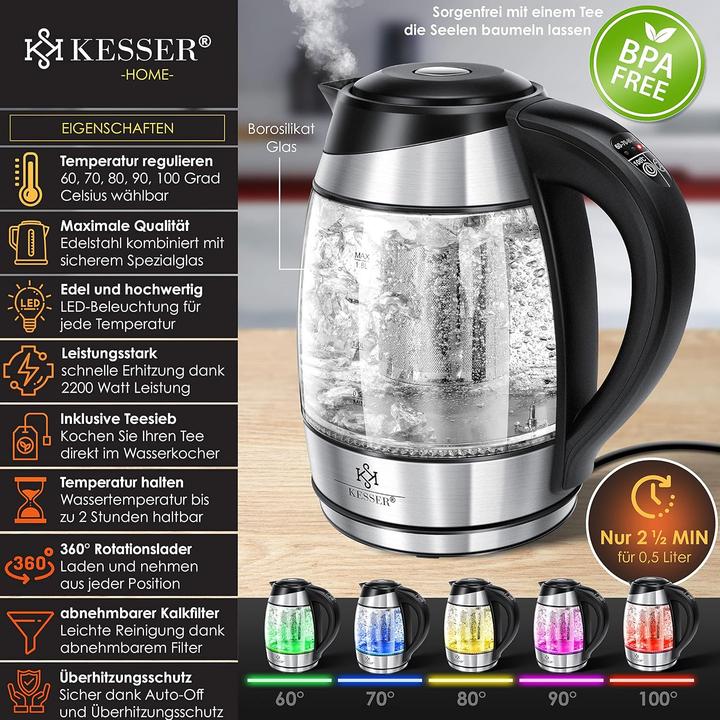 Immagine prodotto Kesser Bollitore da 1,8L (1.80 l)