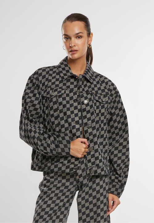 Immagine prodotto Urban Classics Giacca di jeans oversize da donna anni '80 con stampa laser - 166871 (5XL)