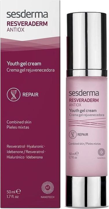 Actual product image Sesderma Resveraderm Antiox Face Cream (50 ml) (50 ml, 24h cream)