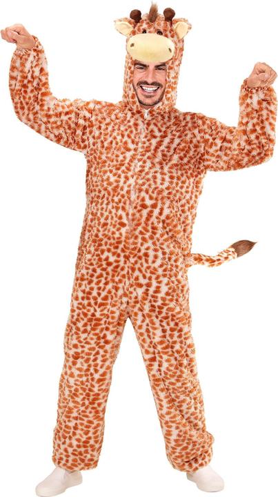 Produktbild Widmann Giraffe Plüschkostüm Overall mit Kapuze Erwachsene (M)