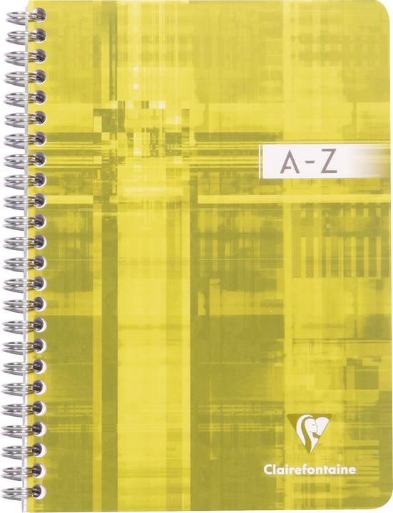 Produktbild Clairefontaine Spiralheft mit Register A -Z (A5, Kariert, Weicher Einband)