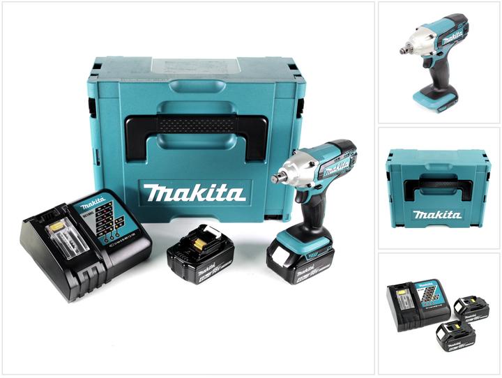 Image du produit Makita DTW 190 RMJ 18V Li-Ion Boulonneuse à chocs sans fil + Boîtier Makpac + 2x Batteries BL 1840 4 (Fonctionnement sur batterie)
