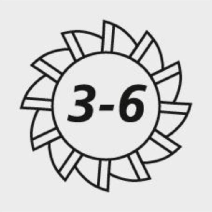 Actual product image Forum Professional Solutions Solid carbide roughing cutter, Z3-6