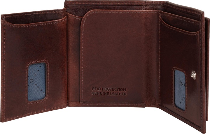 Actual product image Bugatti Secure Slim - RFID credit card holder with Viennese coin pocket Romano