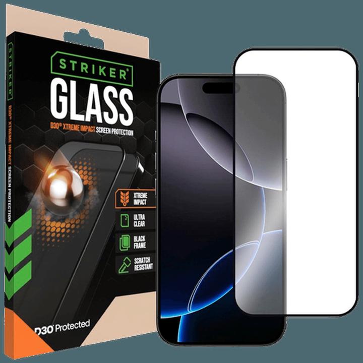 Image du produit Striker D3O Gehärtetes Glass Edge To Edge Displayschutzfolie Apple iPhone 16 Pro (1 pcs, Apple iPhone 16 Pro)