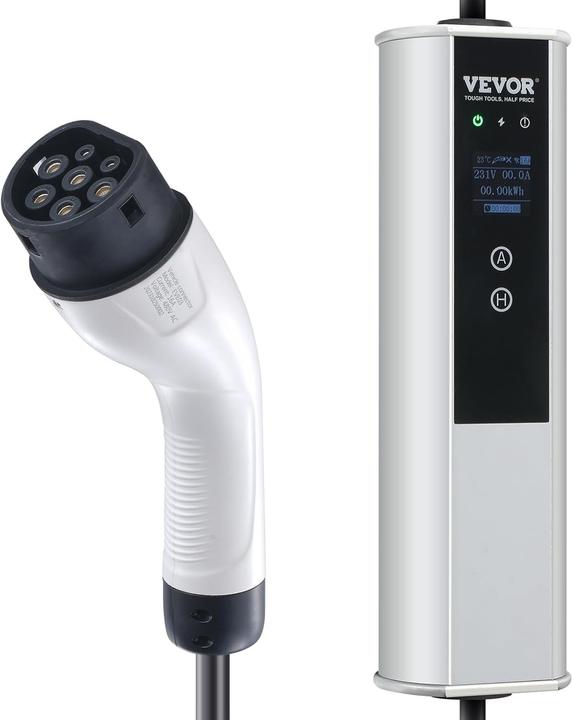 Actual product image Vevor Caricatore Portatile per Veicoli Elettrici Tipo 2 (Type 2, 11 kW, 16 A)
