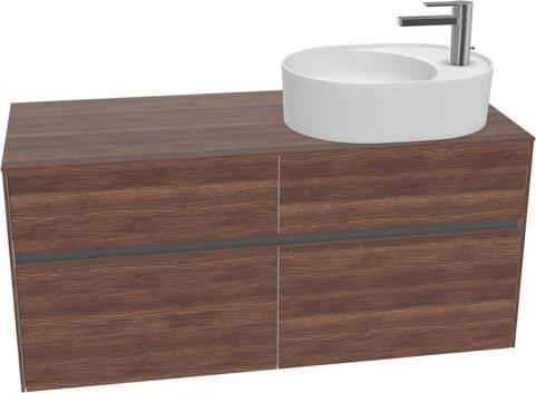 Produktbild Villeroy & Boch Collaro Waschbeckenunterschrank 1200x548x500 mm, 4 Auszüge, für Waschbecken recht (127 x 62 x 57 cm)