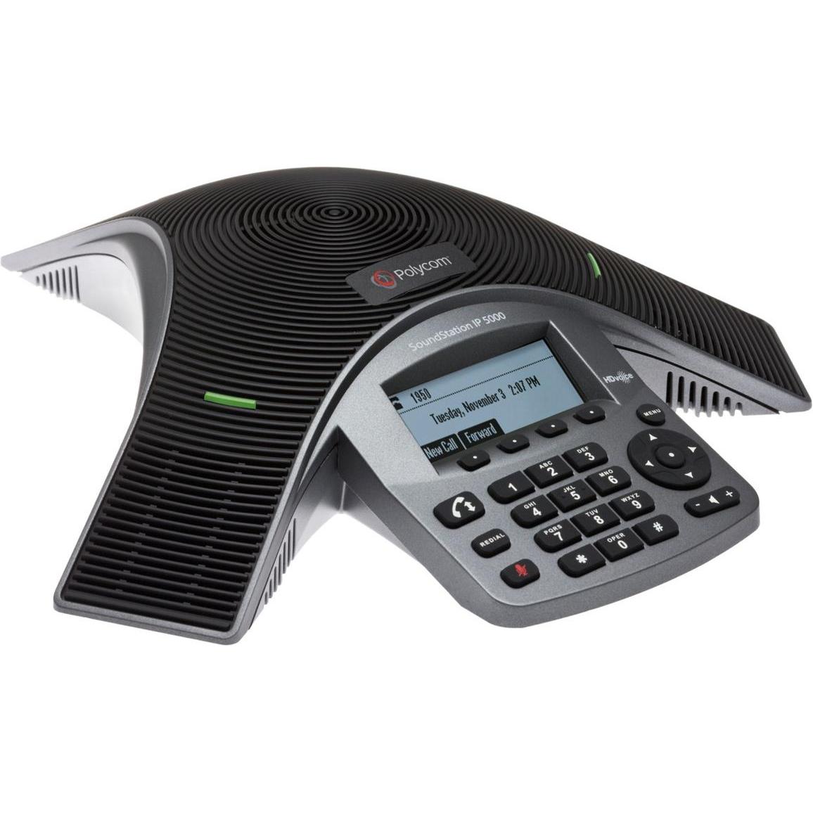 Poly SoundStation IP5000 SIP, Konferenzgerät, Schwarz, Silber