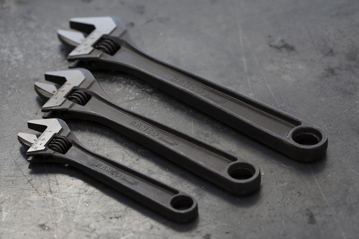 Produktbild Bahco Satz Rollgabelschlüssel der 80er-Serie mit Zentralmutter, Standard - 3-teilig (20 mm, 27 mm, 31 mm)